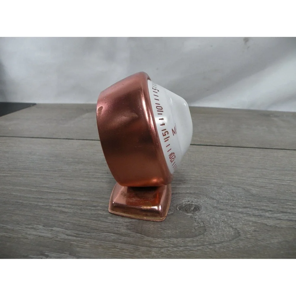 Mirro-Matic 60 Minute Timer Kitchen Copper Aluminum Mirro Vintage Mechanical